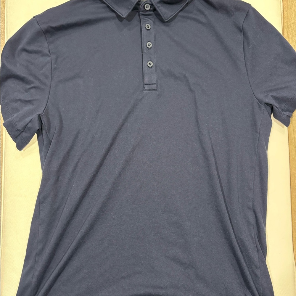 J. Crew Performance Men's Polo Shirt Stretch Short Sleeve Size Large (Navy)